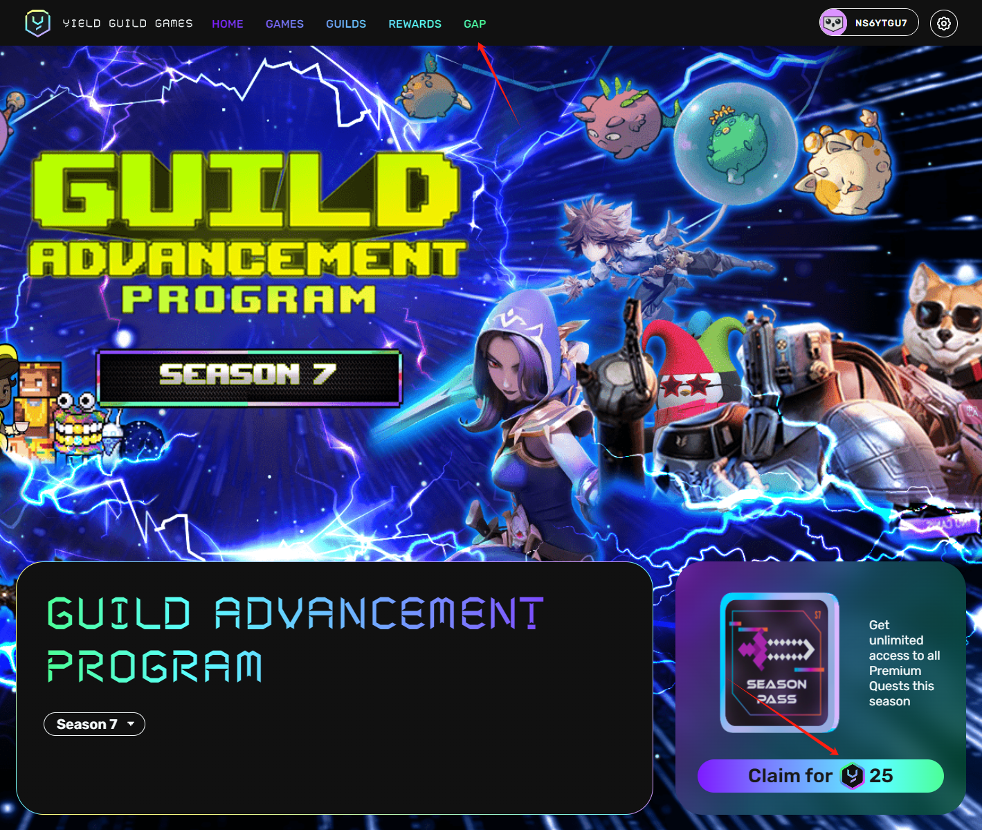 手把手带你交互YGG Guild Advancement Program第七季活动