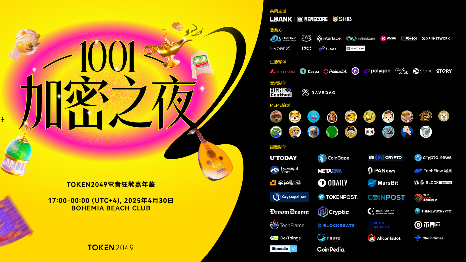 1001加密之夜：TOKEN2049 Dubai最盛大音乐节即将震撼开幕